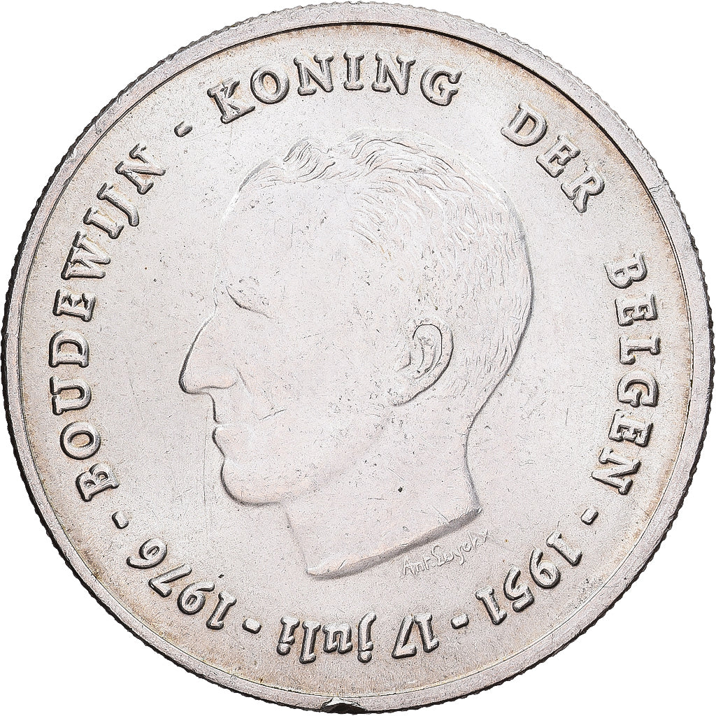 Belgien, Baudouin I, 250 Francs, 250 Frank, 1976, Brussels, Silber, SS+
