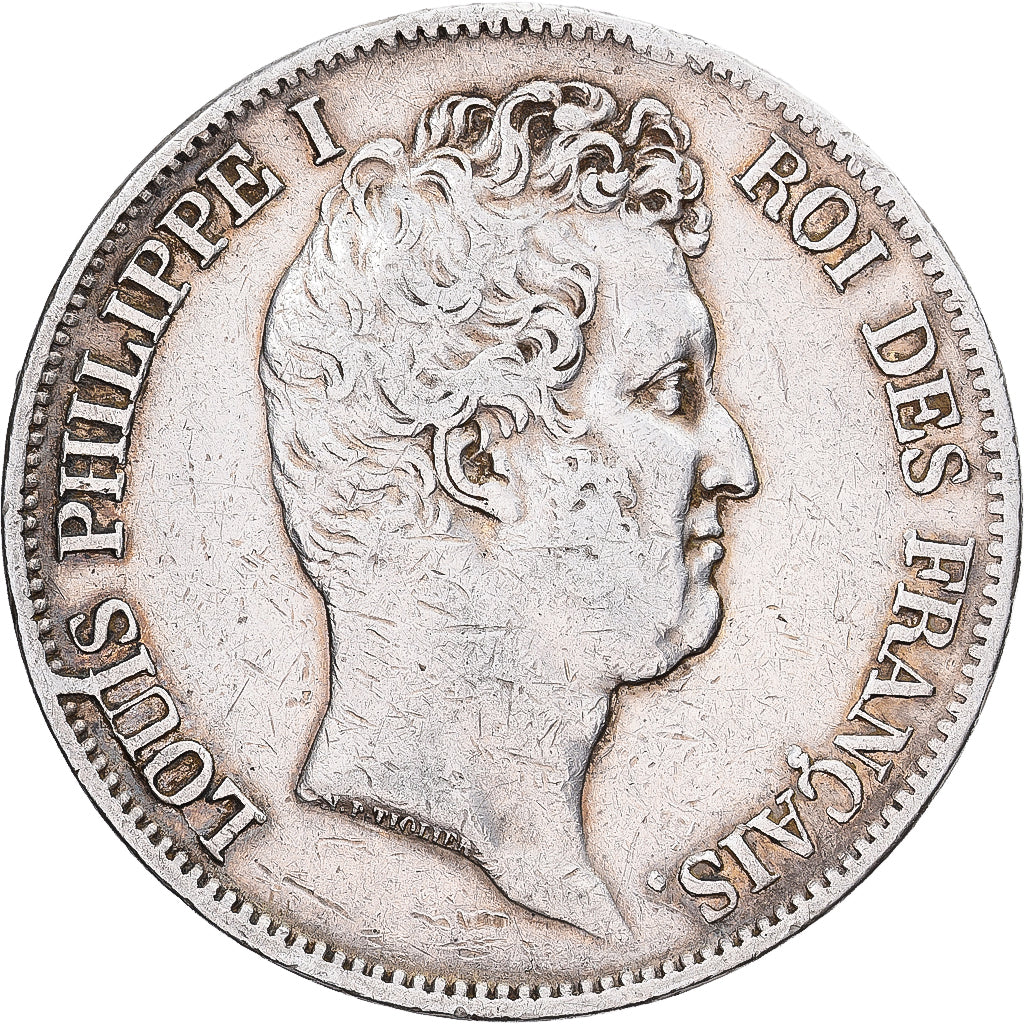 France, Louis Philippe I, 5 Francs, 1830, Rouen, Silver, EF(40-45), Gadoury:676