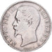 France, Napoleon III, 5 Francs, 1855, Paris, main ancre, Silver, VF(30-35)