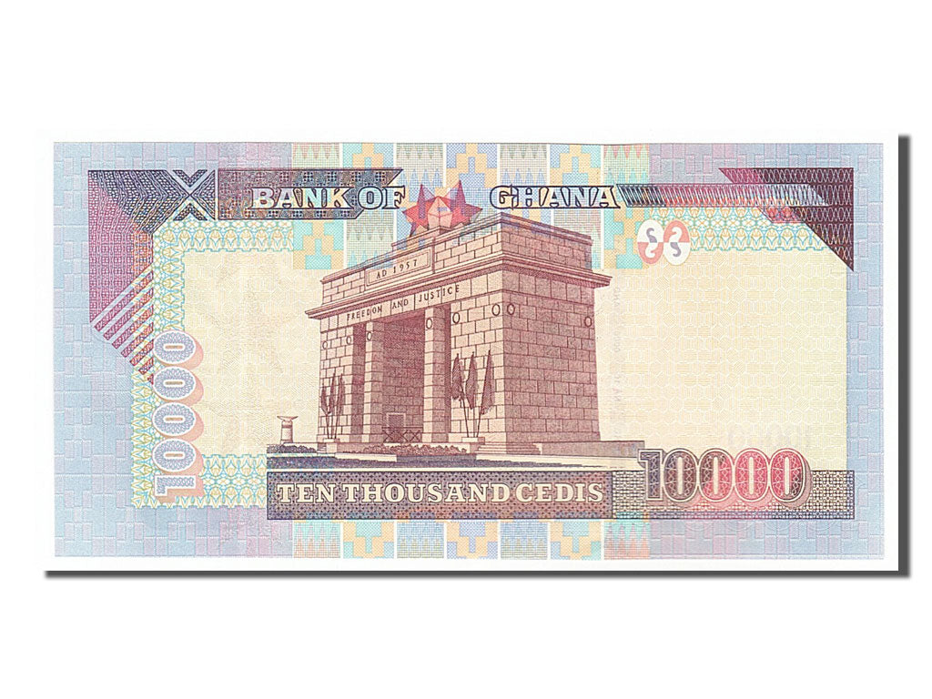 Geldschein, Ghana, 10,000 Cedis, 2003, 2003-08-04, UNZ