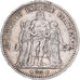 France, 5 Francs, Hercule, 1874, Paris, Silver, EF(40-45), Gadoury:745a