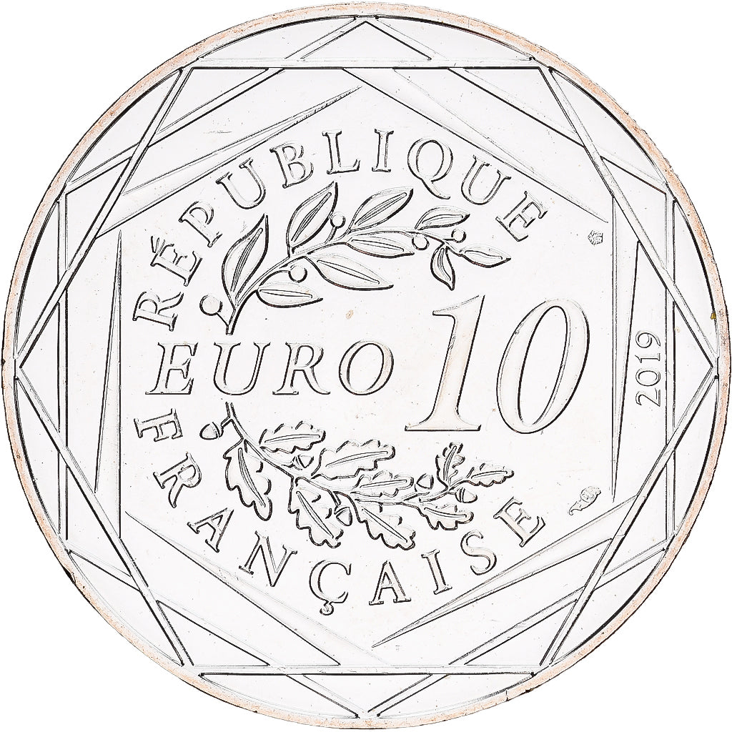 Francia, 10 Euro, Pièces d'Histoire - Dagobert, 2019, Monnaie de Paris, Plata
