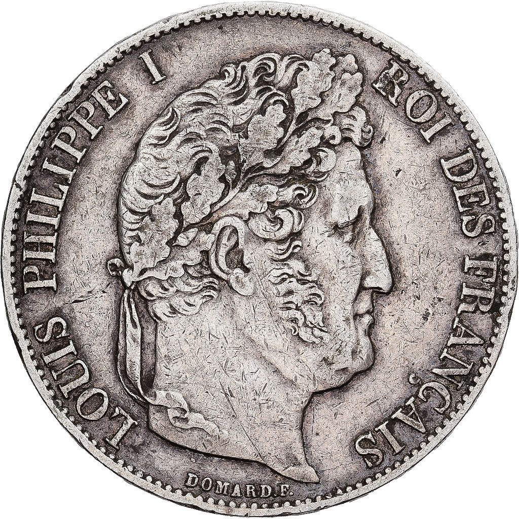 Frankreich, Louis Philippe I, 5 Francs, 1847, Paris, Silber, SS, Gadoury:678a