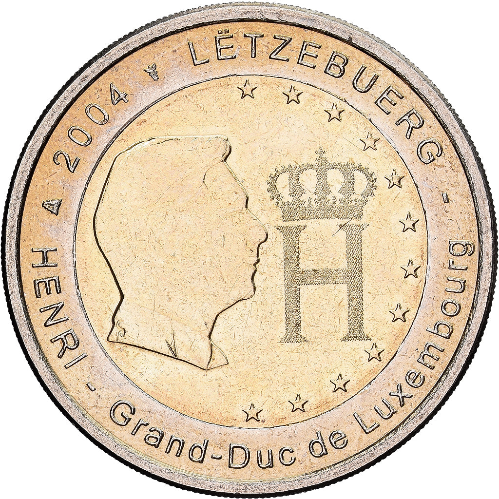 Luxemburgo, Henri, 2 Euro, 2004, Utrecht, Bimetálico, FDC, KM:85