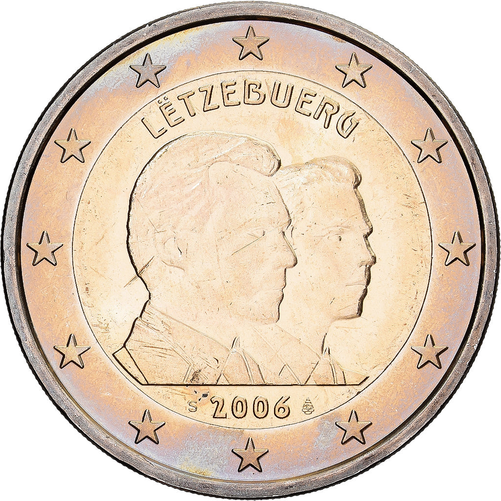Luxemburg, Henri, 2 Euro, 2006, Utrecht, Bi-Metallic, STGL, KM:88