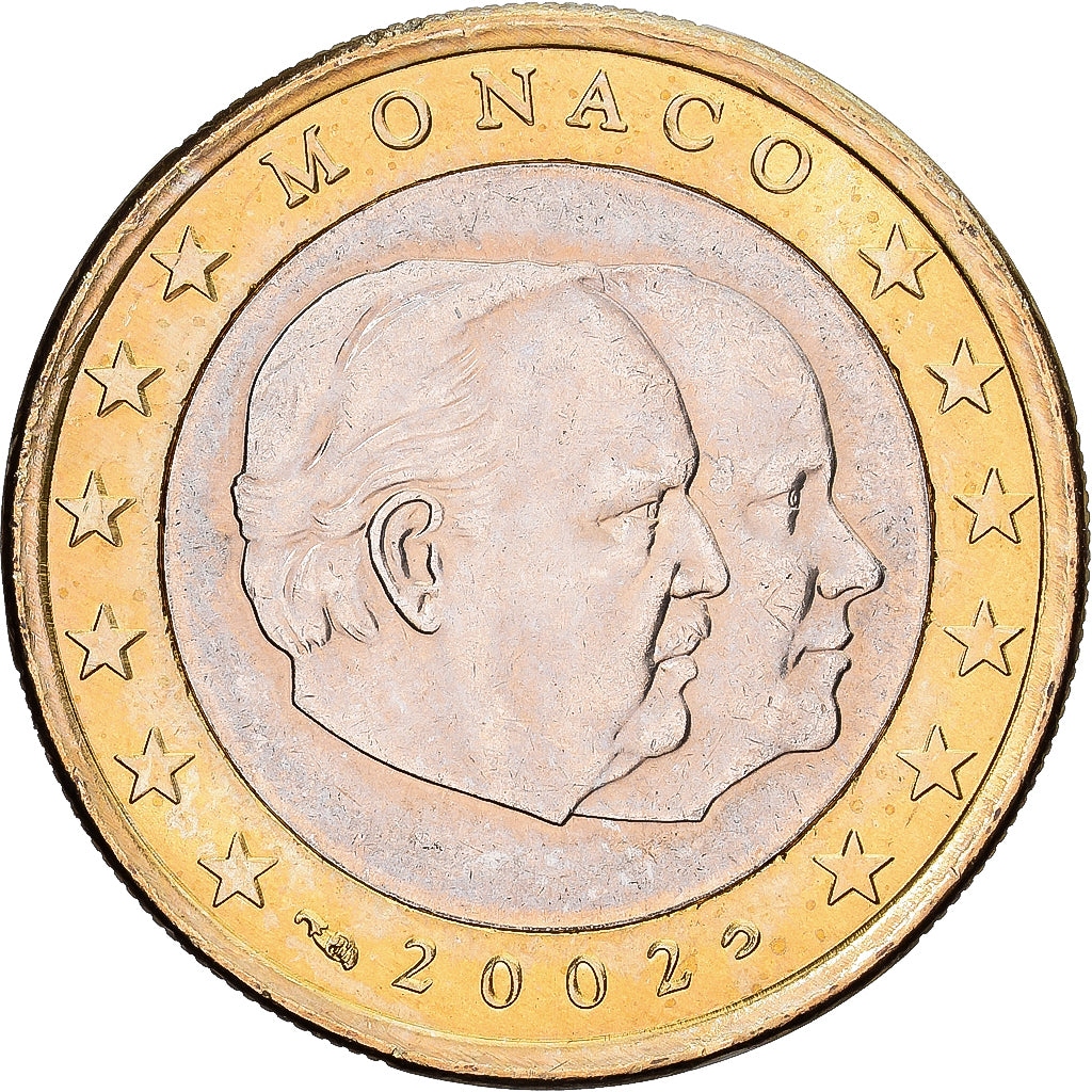 Monaco, Rainier III, Euro, 2002, Paris, Bi-Metallic, MS(65-70), Gadoury:MC178