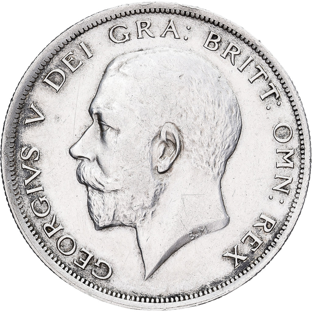 Great Britain, George V, 1/2 Crown, 1919, Silver, AU(50-53), KM:818.1