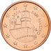 San Marino, 5 Euro Cent, 2006, Rome, Copper Plated Steel, MS(65-70), KM:442