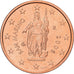 San Marino, 2 Euro Cent, 2006, Rome, Copper Plated Steel, MS(65-70), KM:441