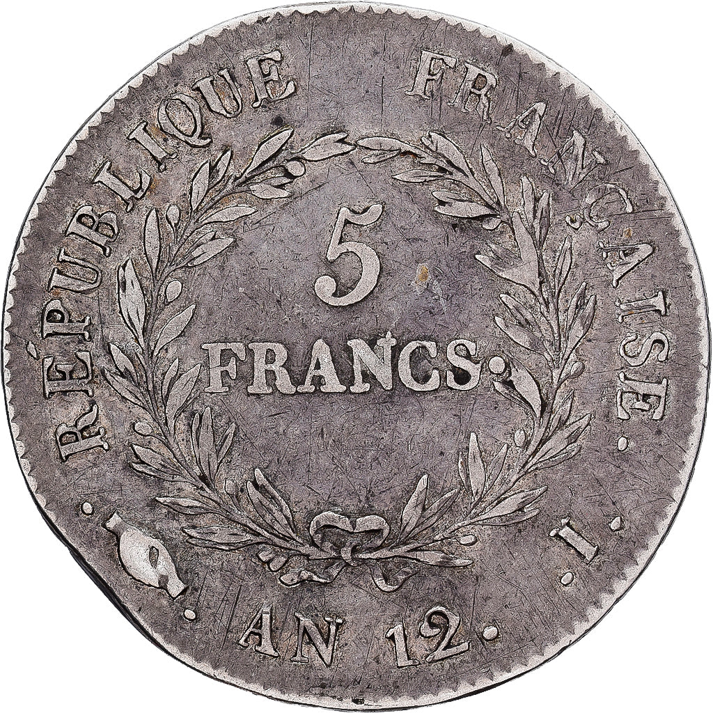 Frankreich, Bonaparte Premier Consul, 5 Francs, An 12 (1804), Limoges, Silber