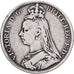Great Britain, Victoria, Crown, 1890, Silver, VF(30-35), KM:765