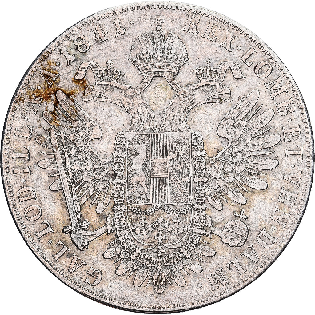 Österreich, Ferdinand I, Thaler, 1841, Vienna, Silber, SS, KM:2240