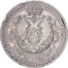 Russia, Nicholas II, Rouble, 1912, Rare, Argento, BB, KM:68