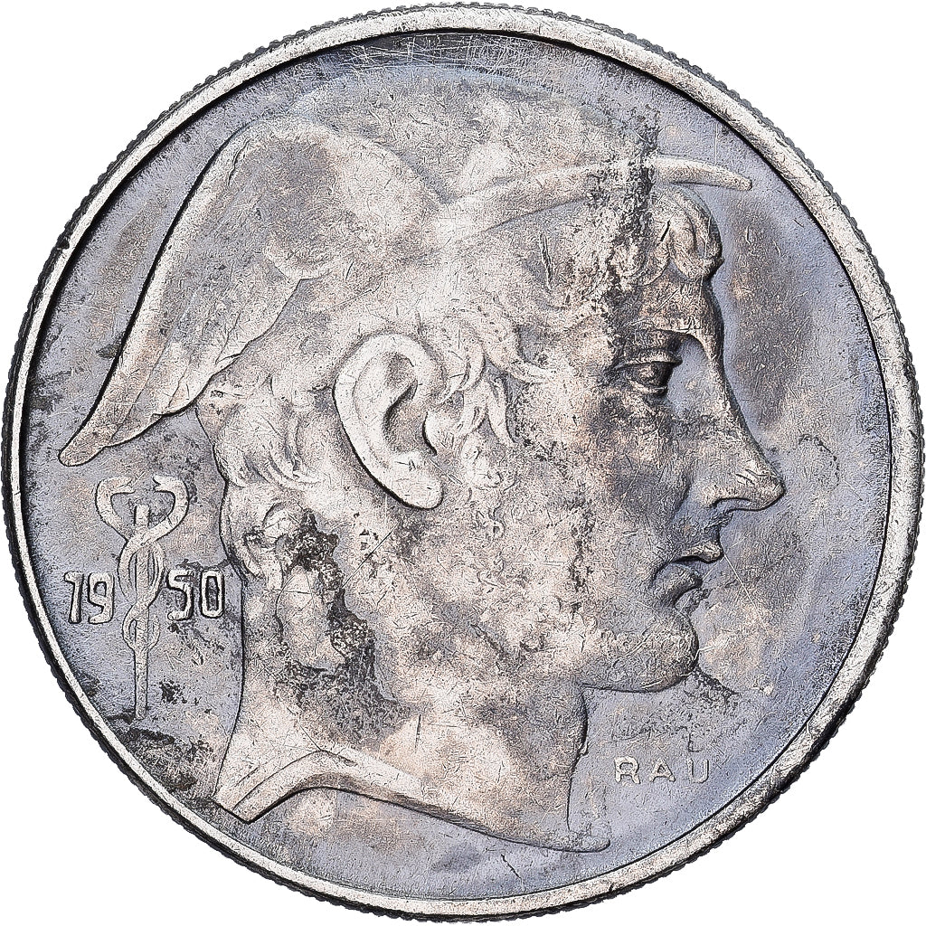 Belgio, Régence Prince Charles, 20 Francs, 20 Frank, 1950, Brussels, Argento
