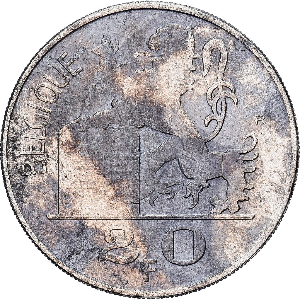 Belgien, Régence Prince Charles, 20 Francs, 20 Frank, 1950, Brussels, Silber