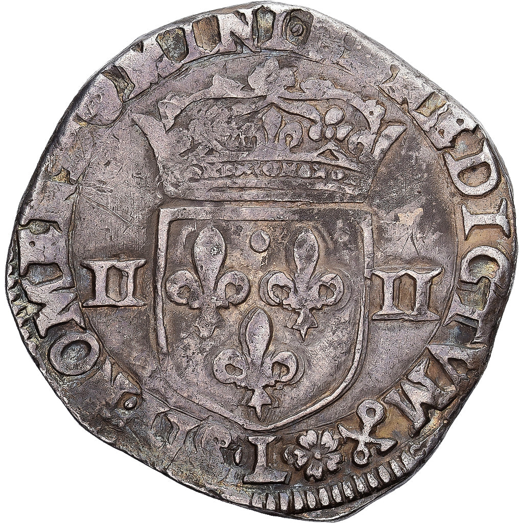 Francja, Henri IV, 1/4 d'écu à la croix feuillue de face, 1597, Bayonne