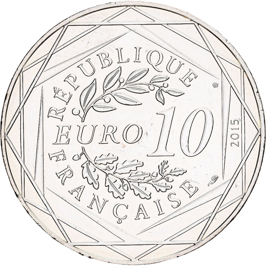 France, 10 Euro, Monnaie de Paris, Astérix - Fraternité, 2015, Paris, Silver