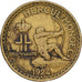 Monaco, Louis II, 2 Francs, 1924, Poissy, Aluminium-Brąz, EF(40-45)