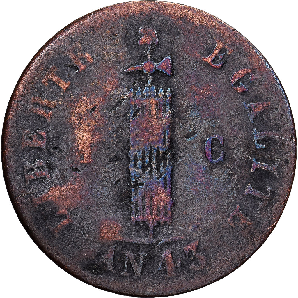 Haiti, Centime, 1846, Kupfer, SGE+, KM:24