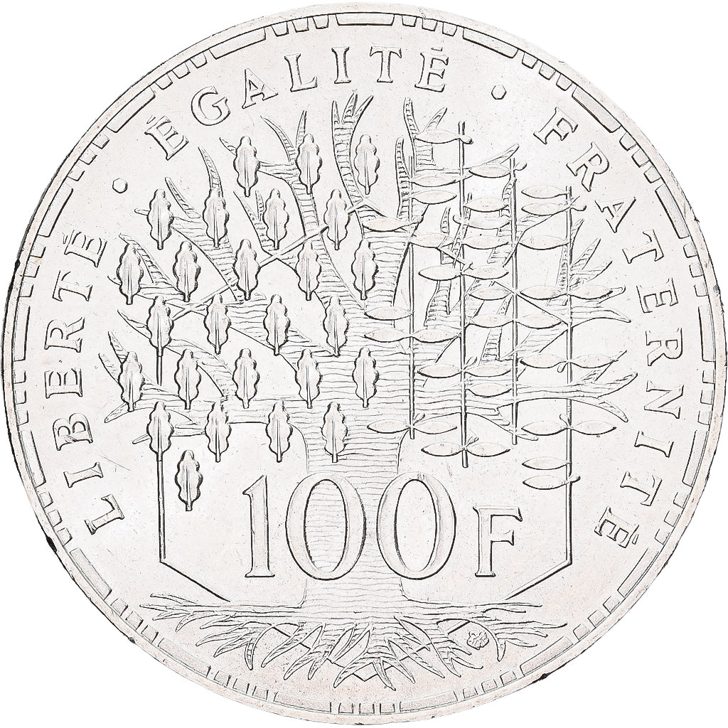 Francia, 100 Francs, Panthéon, 1984, Paris, Plata, EBC, Gadoury:898, KM:951.1