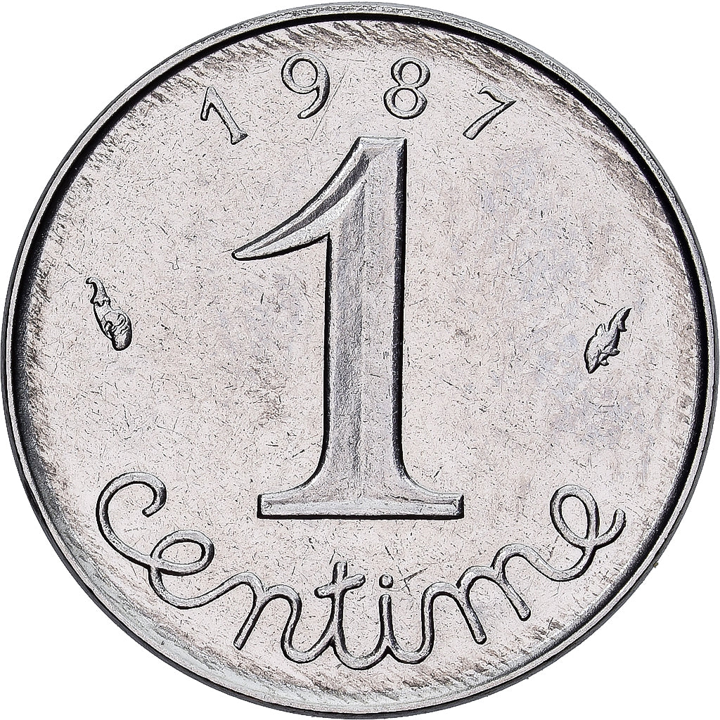 France, Centime, Épi, 1987, Paris, Acier inoxydable, FDC, Gadoury:91, KM:928