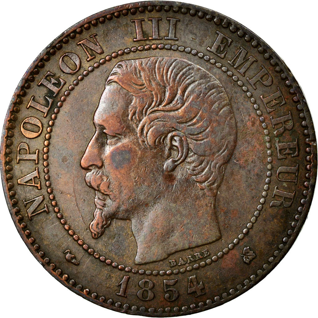 Moneta, Francia, Napoleon III, Napoléon III, 2 Centimes, 1854, Bordeaux, BB