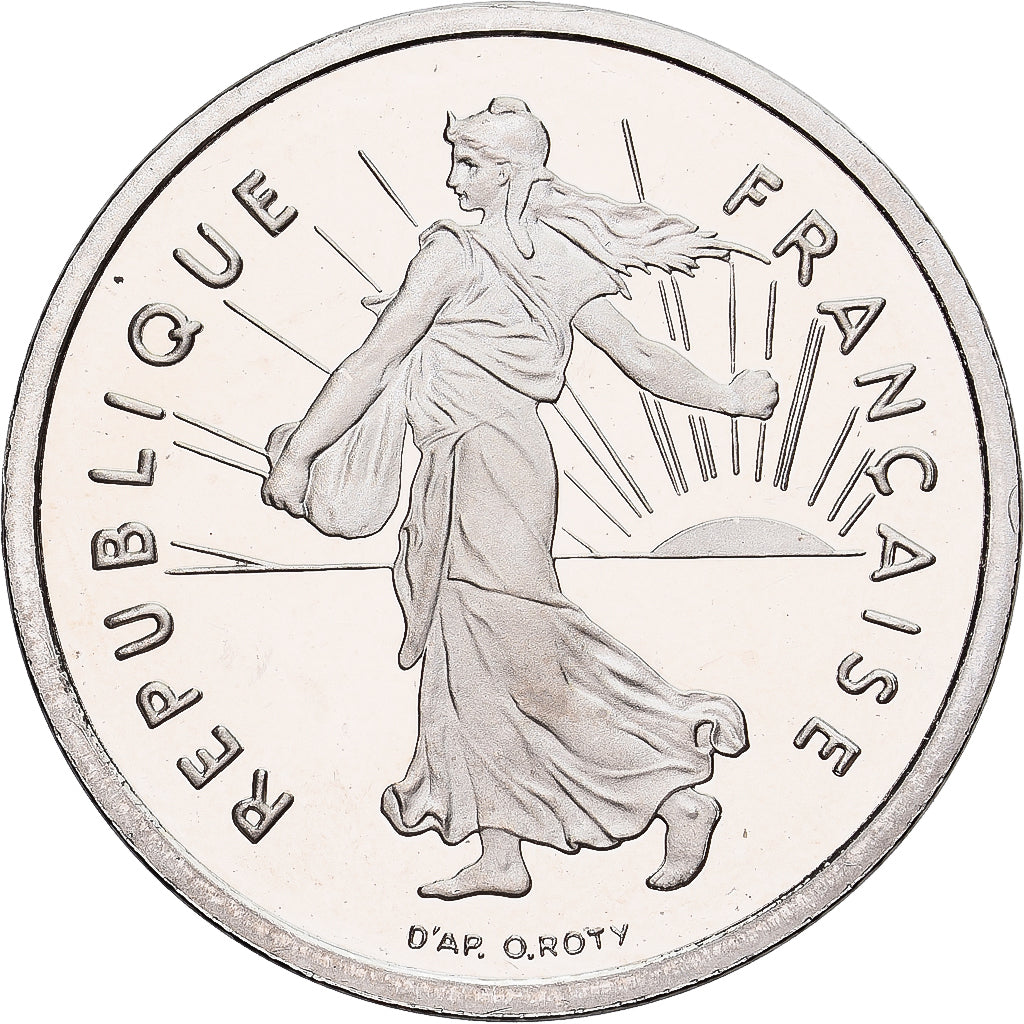 Frankreich, 1/2 Franc, Semeuse, 1995, Paris, BE, Kupfer-Nickel, STGL