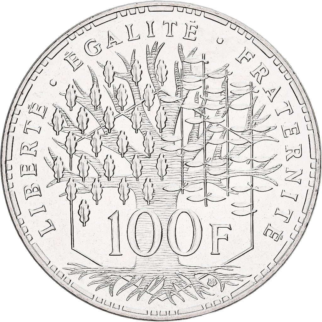 Frankrijk, 100 Francs, Panthéon, 1982, Paris, Zilver, FDC, Gadoury:898