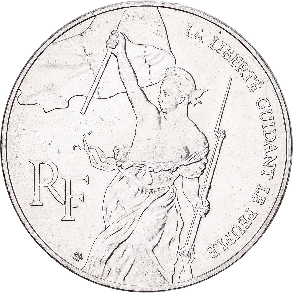 France, 100 Francs, Liberté guidant le peuple, 1993, Paris, Silver, MS(65-70)