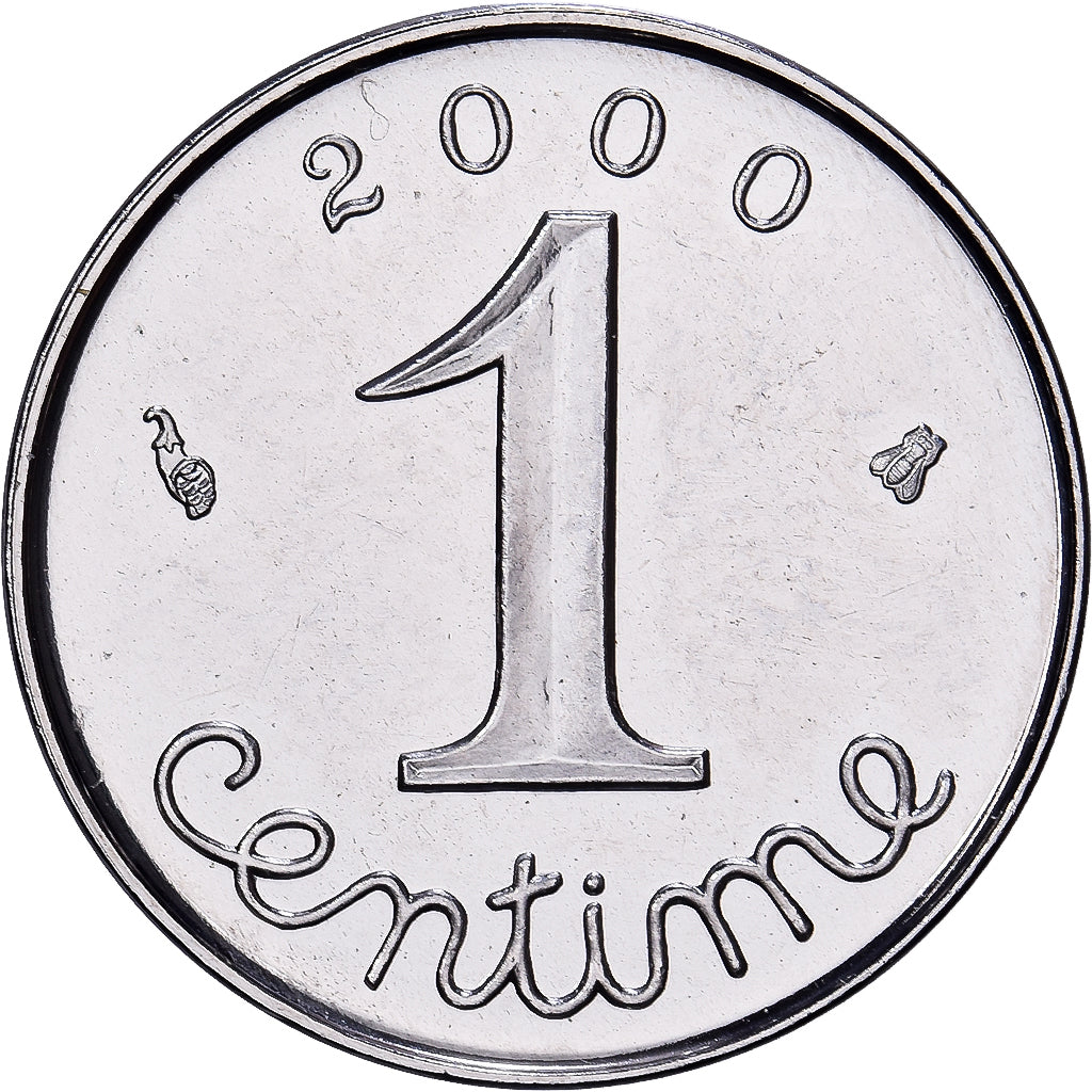France, Centime, Épi, 2000, Paris, Acier inoxydable, FDC, Gadoury:91, KM:928