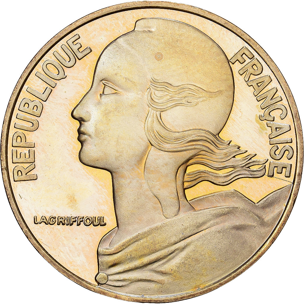 France, 20 Centimes, Marianne, 1997, Paris, BE, Aluminum-Bronze, MS(65-70)