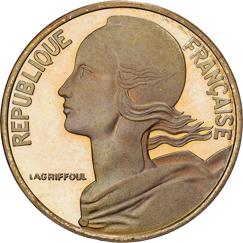 France, 5 Centimes, Marianne, 1997, Paris, BE, Bronze-Aluminium, FDC