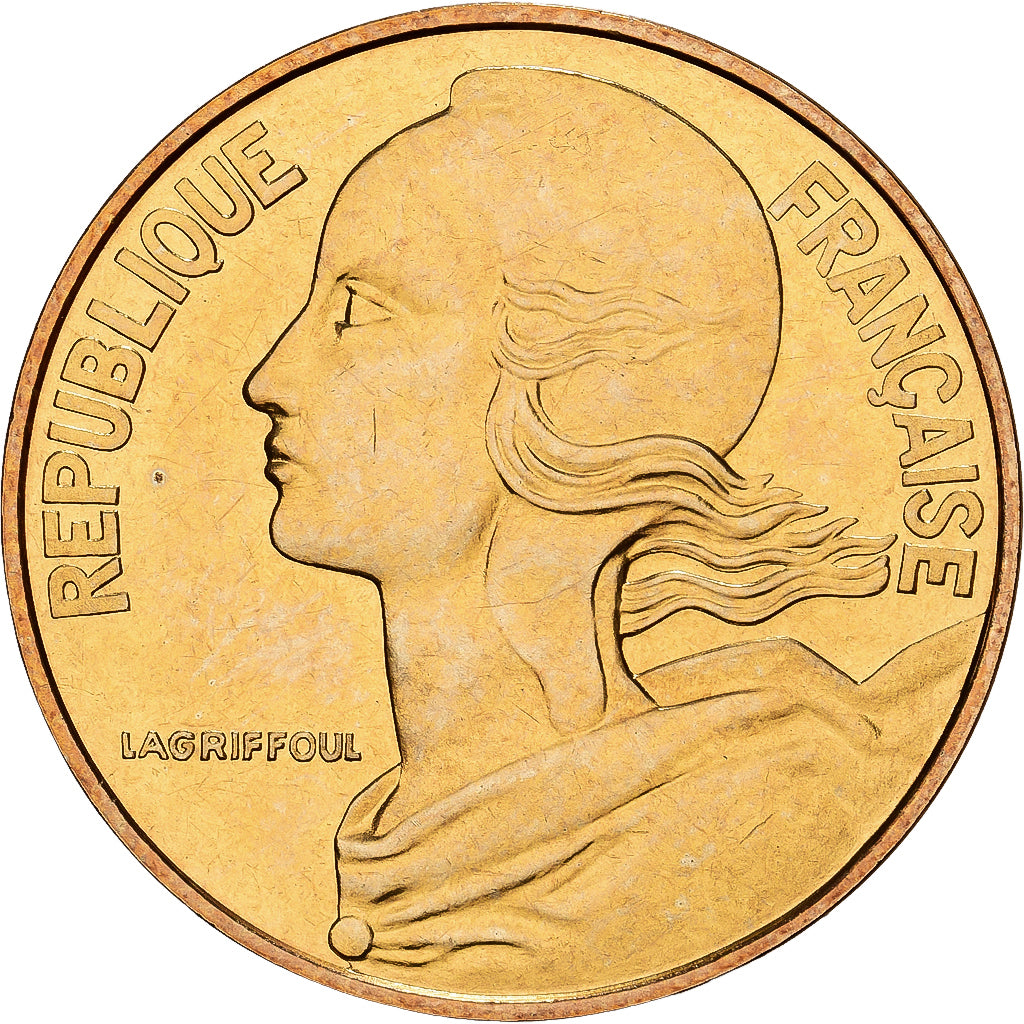 France, 20 Centimes, Marianne, 1981, Paris, Aluminum-Bronze, MS(65-70)