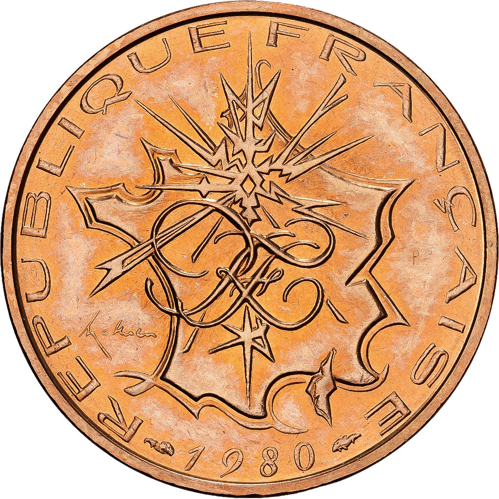 France, 10 Francs, Mathieu, 1980, Paris, Tranche A, Nickel-brass, MS(65-70)