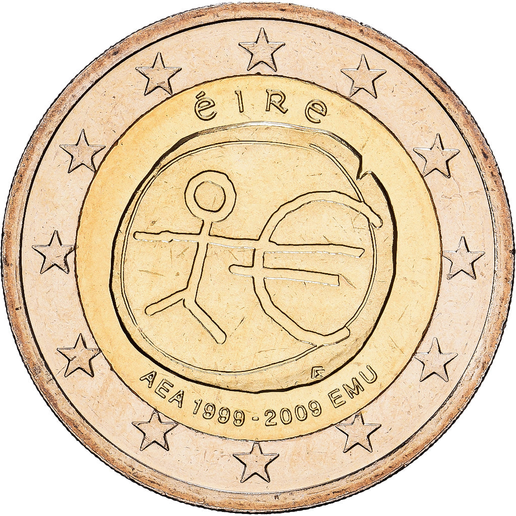 Irlande, 2 Euro, 10e anniversaire de l'Union économique et monétaire