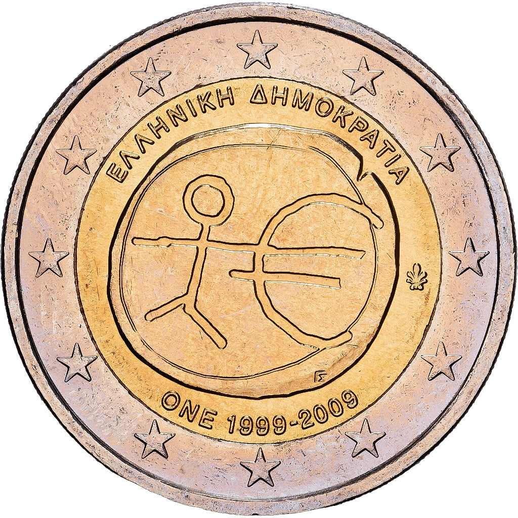 Grèce, 2 Euro, 10e anniversaire de l'Union économique et monétaire