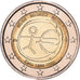 Belgium, Albert II, 2 Euro, 10e anniversaire de l'Union économique et