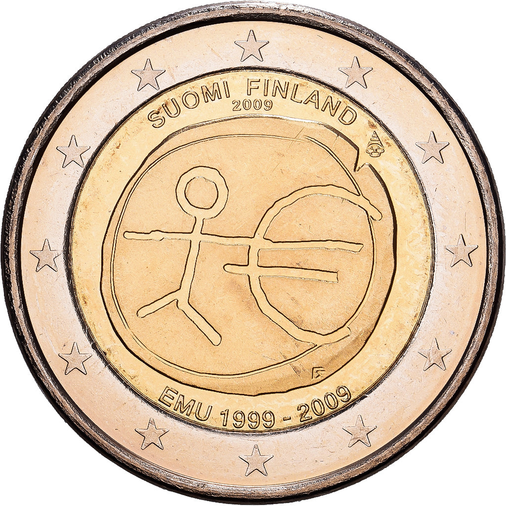Finland, 2 Euro, 10e anniversaire de l'Union économique et monétaire