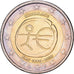 Netherlands, Beatrix, 2 Euro, 10e anniversaire de l'Union économique et