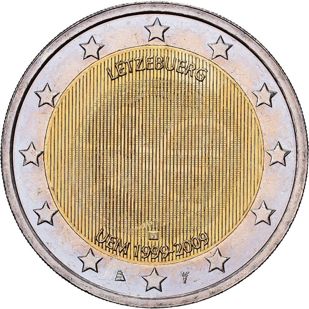 Luksemburg, Henri, 2 Euro, 10e anniversaire de l'Union économique et monétaire