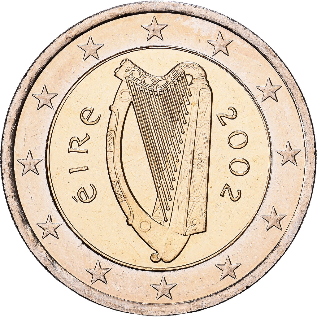 Ireland, 2 Euro, 2002, Sandyford, Bi-Metallic, MS(60-62), KM:39