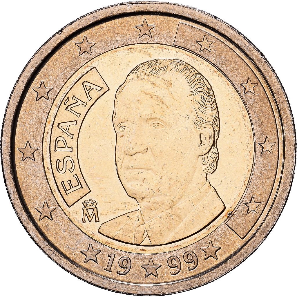 Espagne, Juan Carlos I, 2 Euro, 1999, Madrid, Bimétallique, SUP+, KM:1047