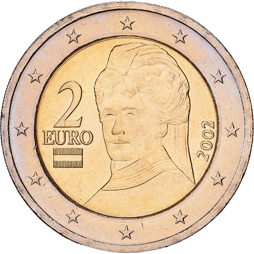 Austria, 2 Euro, 2002, Vienna, Bi-Metallic, MS(60-62), KM:3089
