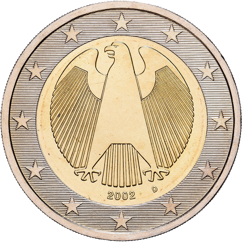 République fédérale d'Allemagne, 2 Euro, 2002, Munich, Bimétallique, SUP+