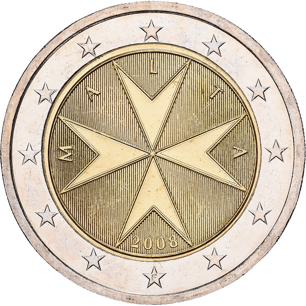 Malta, 2 Euro, 2008, Paris, Bi-Metallic, MS(60-62), KM:132