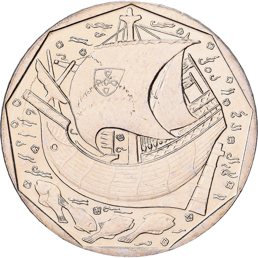 Portugal, 50 Escudos, 2000, Lisbon, Copper-nickel, MS(63), KM:636