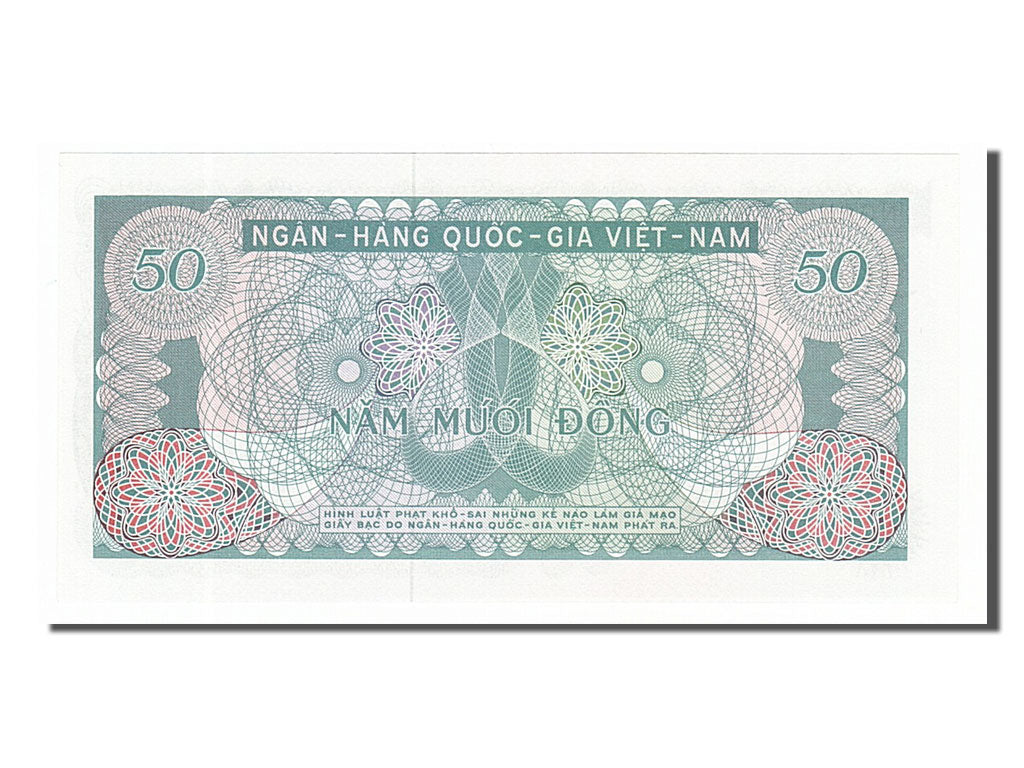 Geldschein, South Viet Nam, 50 D<ox>ng, 1969, UNZ