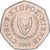 Zypern, 50 Cents, 2004, Kupfer-Nickel, UNZ, KM:66