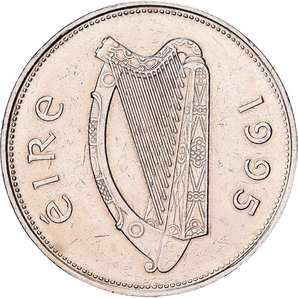 REPÚBLICA DE IRLANDA, Punt, Pound, 1995, Cobre - níquel, SC, KM:27