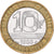Francja, 10 Francs, Génie, 1988, Paris, Bimetaliczny, MS(60-62), Gadoury:827